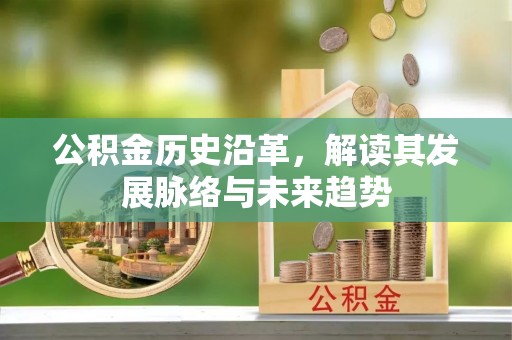 土库公积金历史沿革，解读其发展脉络与未来趋势