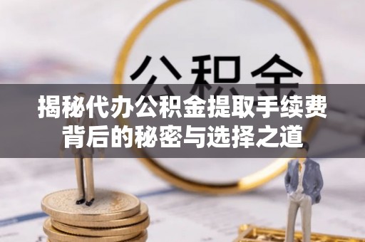 土库揭秘代办公积金提取手续费背后的秘密与选择之道