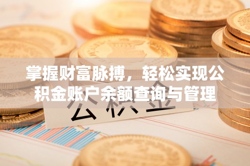 土库掌握财富脉搏，轻松实现公积金账户余额查询与管理