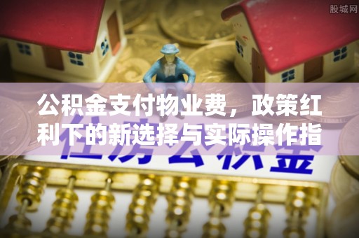 土库公积金支付物业费，政策红利下的新选择与实际操作指南