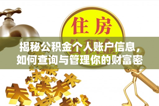 土库揭秘公积金个人账户信息，如何查询与管理你的财富密码