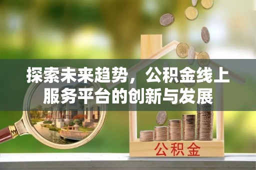 土库探索未来趋势，公积金线上服务平台的创新与发展